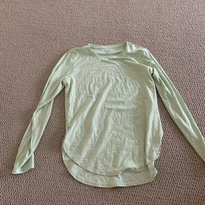 green long sleeve active shirt